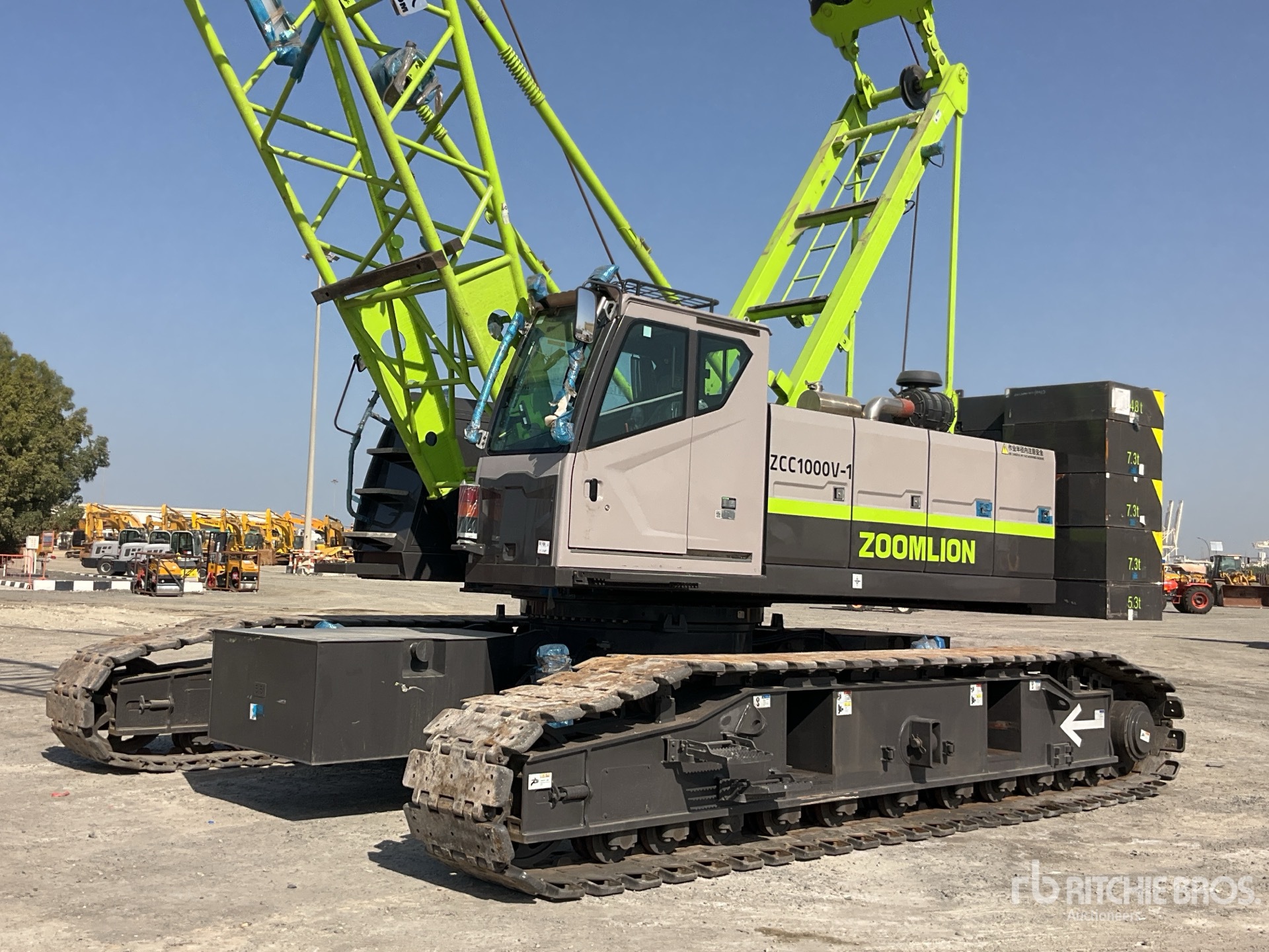 2025 Zoomlion ZCC1000V-1 100 ton Lattice-Boom Crawler Crane (Unused)