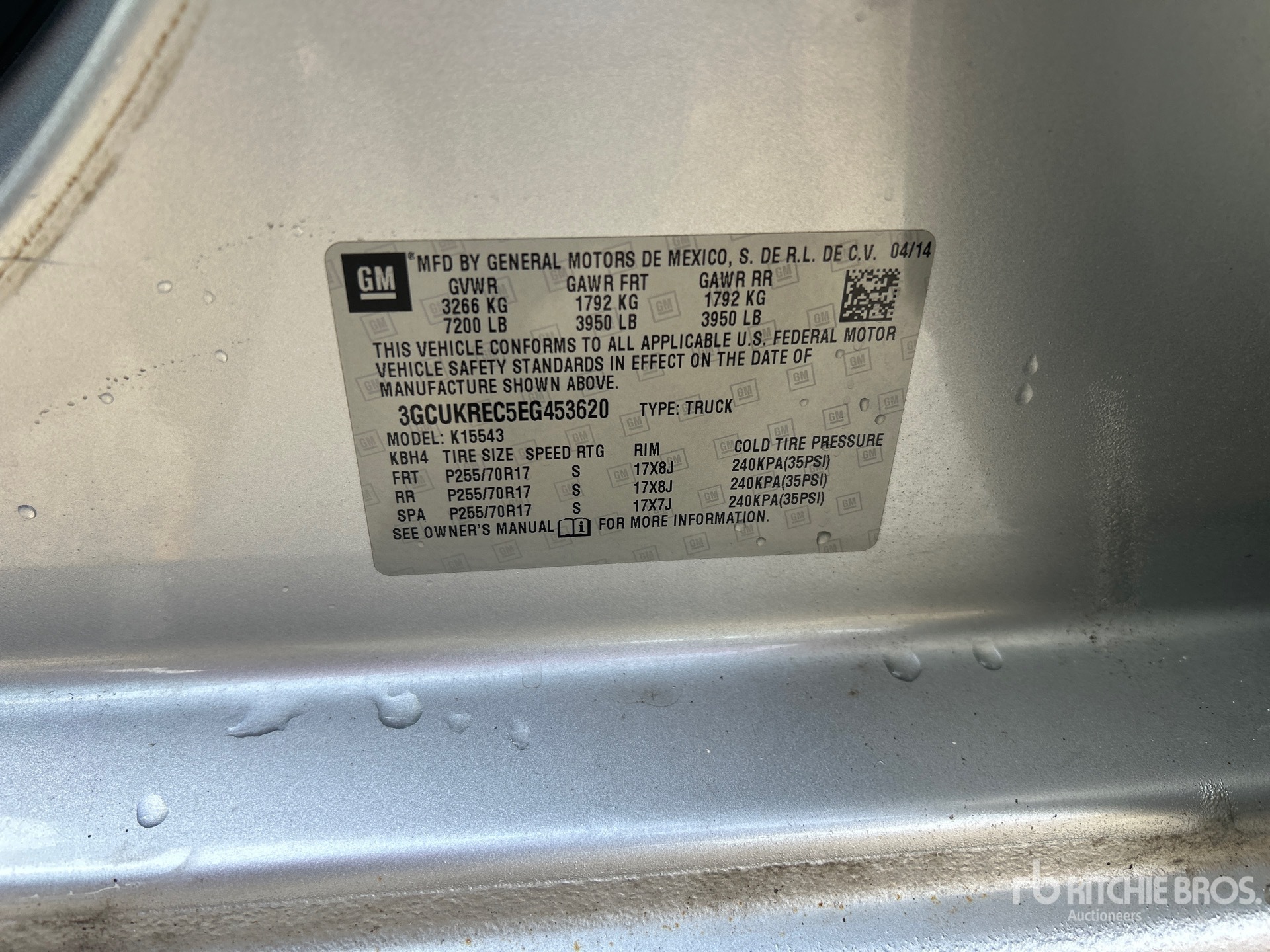 2014 Chevrolet Silverado 1500 4x4 Crew Cab Pickup