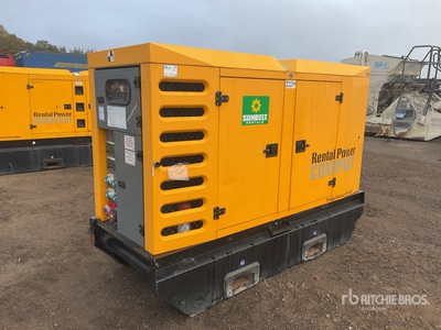 2016 Sdmo R110 100 kVA Skid-Mounted Zestaw prądotwórczy