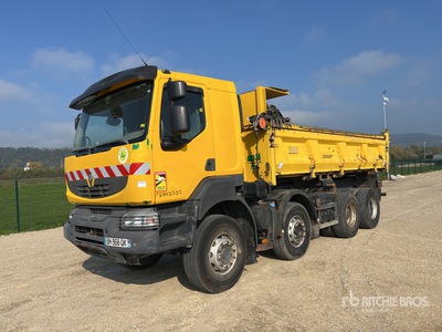 2008 Renault Kerax 450.32 8x4 Crew Cab Camion Benne Tri/A Dump Truck