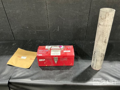 (1) Riveter, (2’) of Metal Tube, (208) Shims & Assorted Items