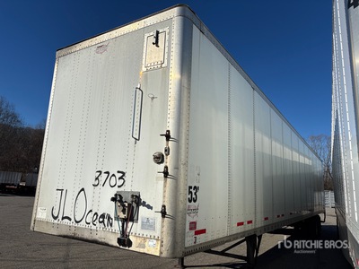 2017 Wabash DVCVHPC 53 ft x 102 in T/A Van Trailer