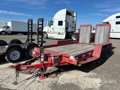 2002 Miska 12 ft T/A Remolque Portamaquinaria