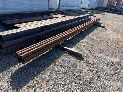 Quantity of (10) 21 ft Round Steel Tubing
