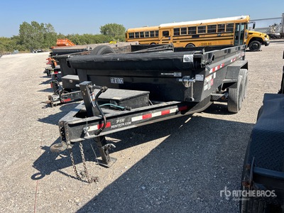 2003 PJ 1D192 14 ft T/A Dump Utility Trailer