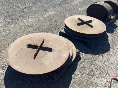 Quantity of (12) Manhole Covers Divers