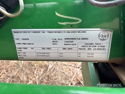 2018 Horst Welding 40 ft Remorque de transport d'en-tête