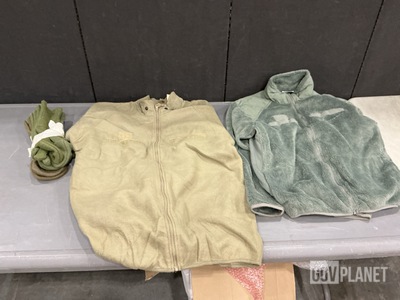 (5) Cold Weather Shirts, (75) Cold Weather Jackets & Assorted Items