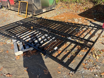 2025 SKLP SK-T60 20 ft x 7 ft 6 in Wrought Iron Bi-Parting Driveway Gate