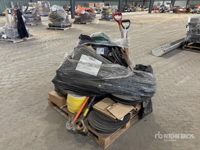 Quantity of discs, cords, shovels, hand tools