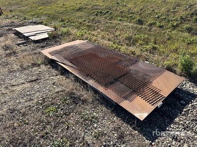 Quantity of (2) Pallets of Miscellaneous Steel Plates (Unused)