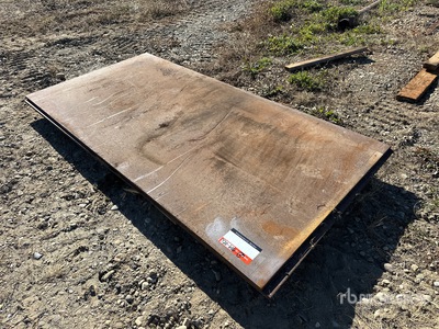 Quantity of (2) 4 ft x 8 ft x 3/4 In Steel Plates (Unused)