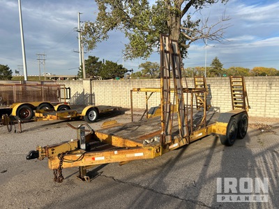 2001 Homemade Shears 14 ft T/A Skid steer trailer Remolque Portamaquinaria
