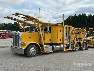 2017 Peterbilt 389 6x4 Sleeper Car Carrier Truck