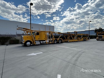 2017 Peterbilt 389 6x4 Sleeper Car Carrier Truck