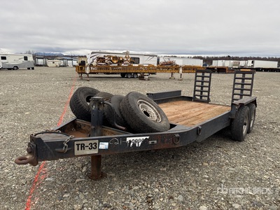 1985 Interstate 14 ft T/A Equipment Trailer