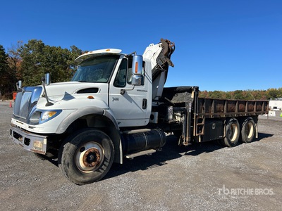 2008 Magnum Knuckle Boom on 2007 International 7600 6x4 شاحنة رافعة
