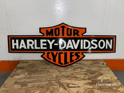 Harley Davidson 29 in Porcelain Sign Varios, tienda, almacen, consumidor