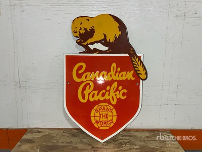 Canadian Pacific Railway 19 in Porcelain Sign Varios, tienda, almacen, consumidor