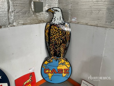 Case Eagle 5 ft x 2 ft Porcelain Sign その他 - 店舗 & 倉庫