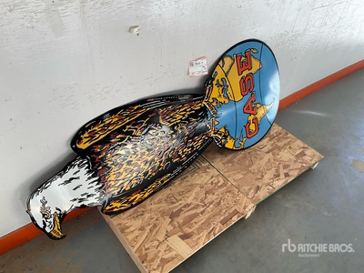 Case Eagle 5 ft x 2 ft Porcelain Sign