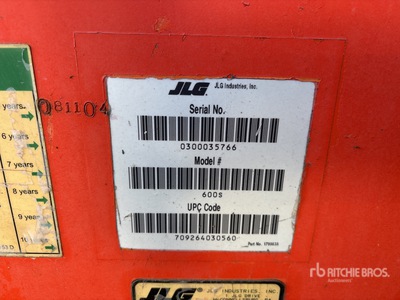 1998 JLG 600S 4WD Dual Fuel Piattaforma monobraccio