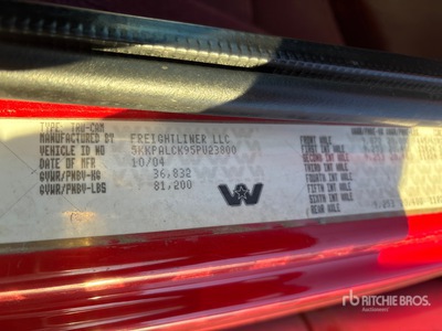 2005 Western Star 4900 8x6 Vacuum Excavator Truck