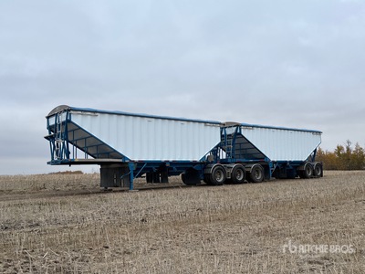 2010 Lode King 28 ft Tri/A Super B-Train Lead Grain Trailer