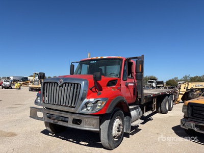2013 International 7400 SBA 6x4 Flatbed Truck (Inoperable)