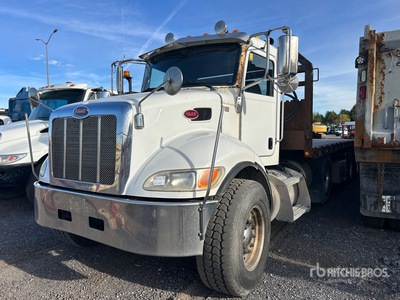 2016 Peterbilt 348 6x4 Flatbed Truck (Inoperable)
