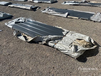 Quantity of 144 in X 37 in Corrugated Steel Sheets