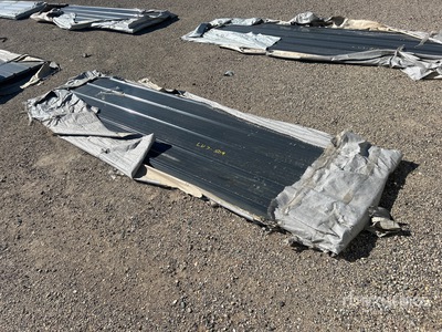 Quantity of 144 in X 37 in Corrugated Steel Sheets