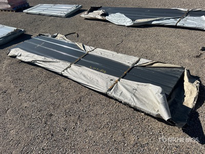 Quantity of 144 in X 37 in Corrugated Steel Sheets