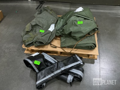 (3) Tarpaulins, (1) Shelter Floor & (1) Tent Bag