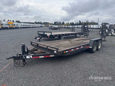 1996 Hayes 20 ft T/A Remolque Portamaquinaria