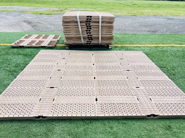 Quantity of (36) Bike Track 2" Thick Hardened Modular Floor Covering Panels