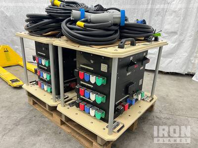Qty. (2) LEX DB350MA 300KW Power Distribution Spider Boxes & Cords