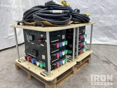 Qty. (2) LEX DB350MA 300KW Power Distribution Spider Boxes & Cords