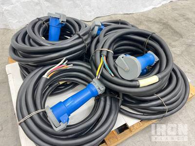Quantity (6) LEX 100 Amp 50 ft Pin & Sleeve Power Distribution Cables