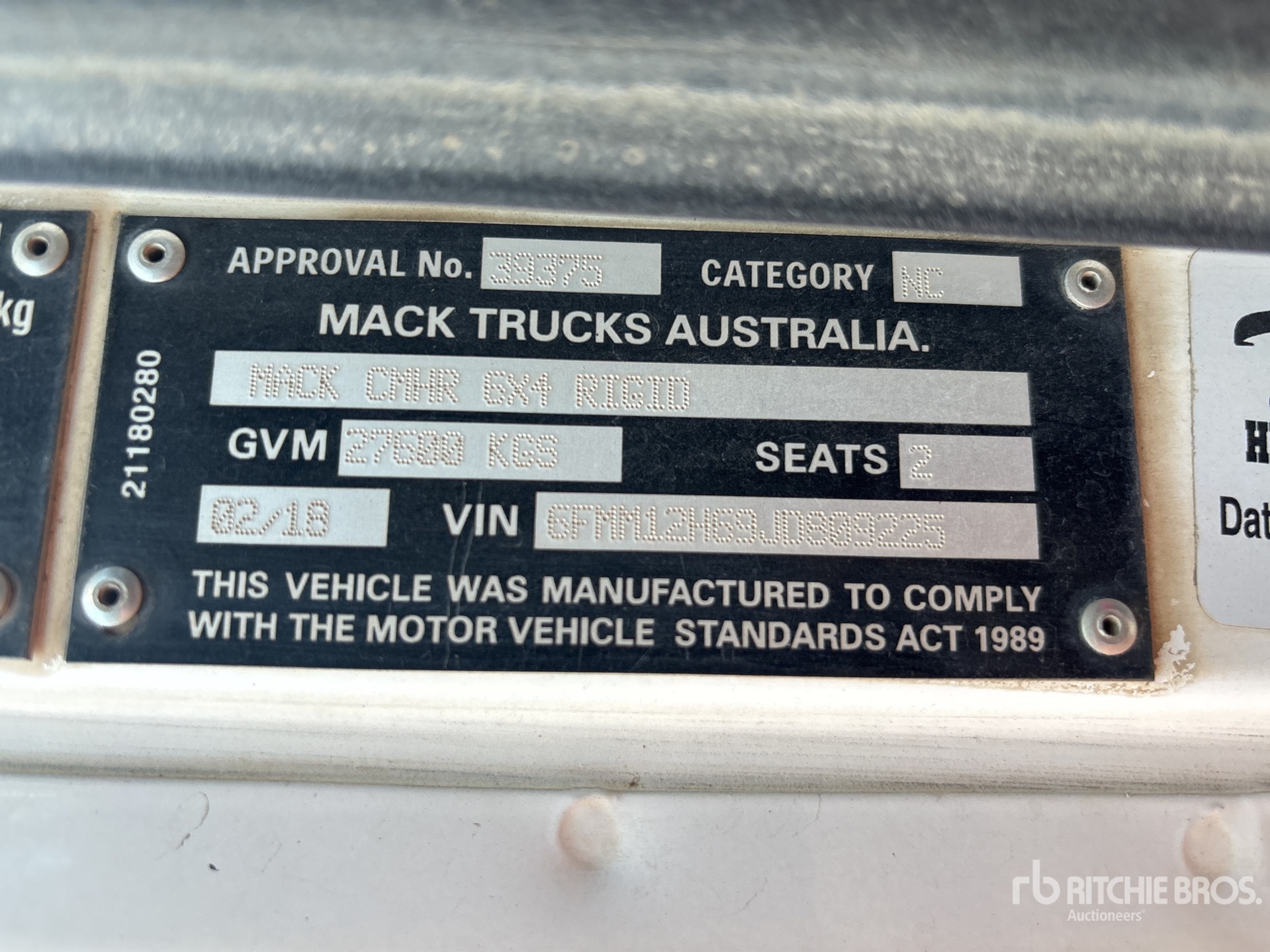 2018 Mack CMHT Trident 6x4 Sleeper T/A Dump Truck