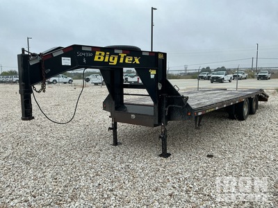 2012 Big Tex 25 ft T/A Gooseneck Equipment Trailer