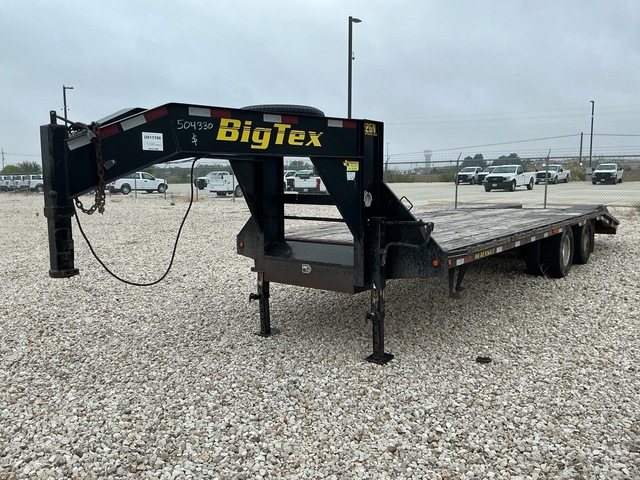 2012 Big Tex 25 ft T/A Gooseneck Equipment Trailer