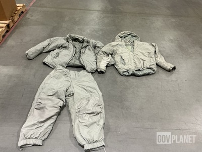 (13) Extreme Cold Weather Parkas & (12) Pairs of Extreme Cold Weather Trousers