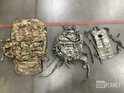 (6) Field Packs, (19) Assault Packs, (17) Hydration Carriers & Assorted Items