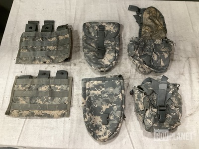 (100) Entrenching Tool Carriers, (453) M4 Three Mag Pouches & Assorted Items