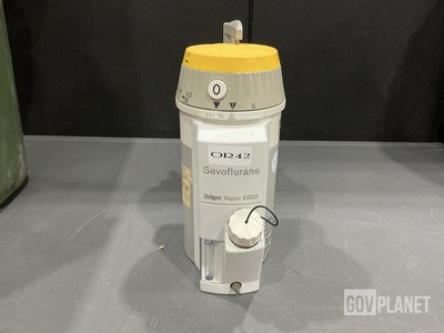 (2) Drager Vapor 2000 Servoflurane Vaporizers