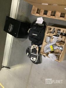 (1) Safe, (15) Individual Bags, (1) Monitor Arm Assembly & Assorted Items