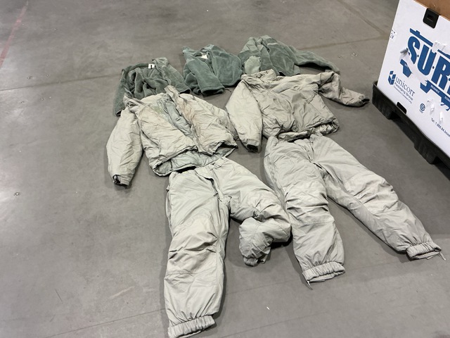 (18) Cold Weather Jackets, (4) Extreme Cold Weather Parkas & Assorted Items