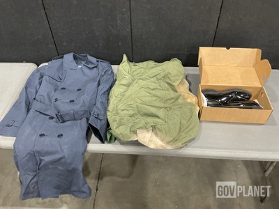 (6) All-Weather Coats, (11) Duffel Bags & Assorted Items