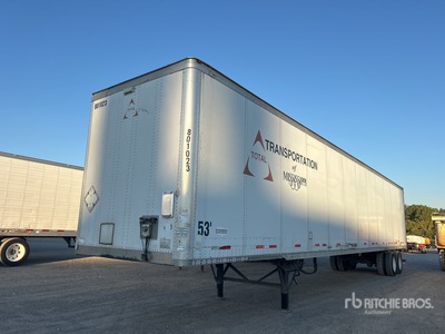 2008 Wabash 53 ft x 102 in T/A Van Trailer